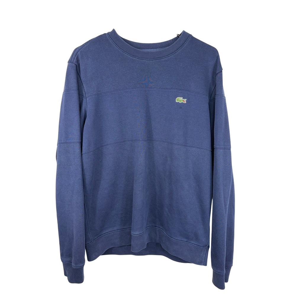 Lacoste Long Sleeve Crew Neck Sweatshirt Navy Men's Medium Preppy Casual